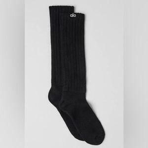 100% AUTHENTIC ALO SCRUNCH SOCKS - BLACK